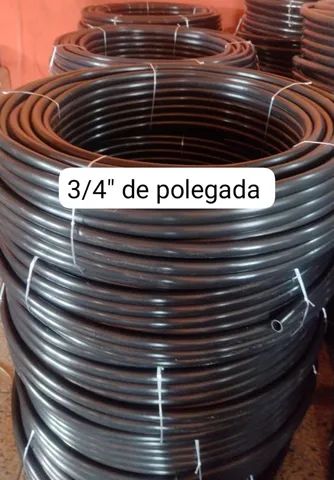 Mangueira de Polietileno, Irrigação Borracha Preta 1/2" 100mts - Foto 2