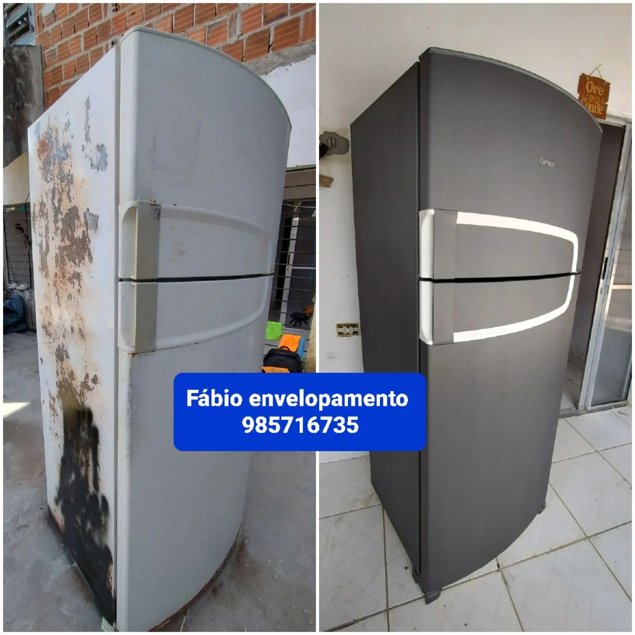 Geladeira com ferrugem? Envelopamento é a solução  - Foto 3
