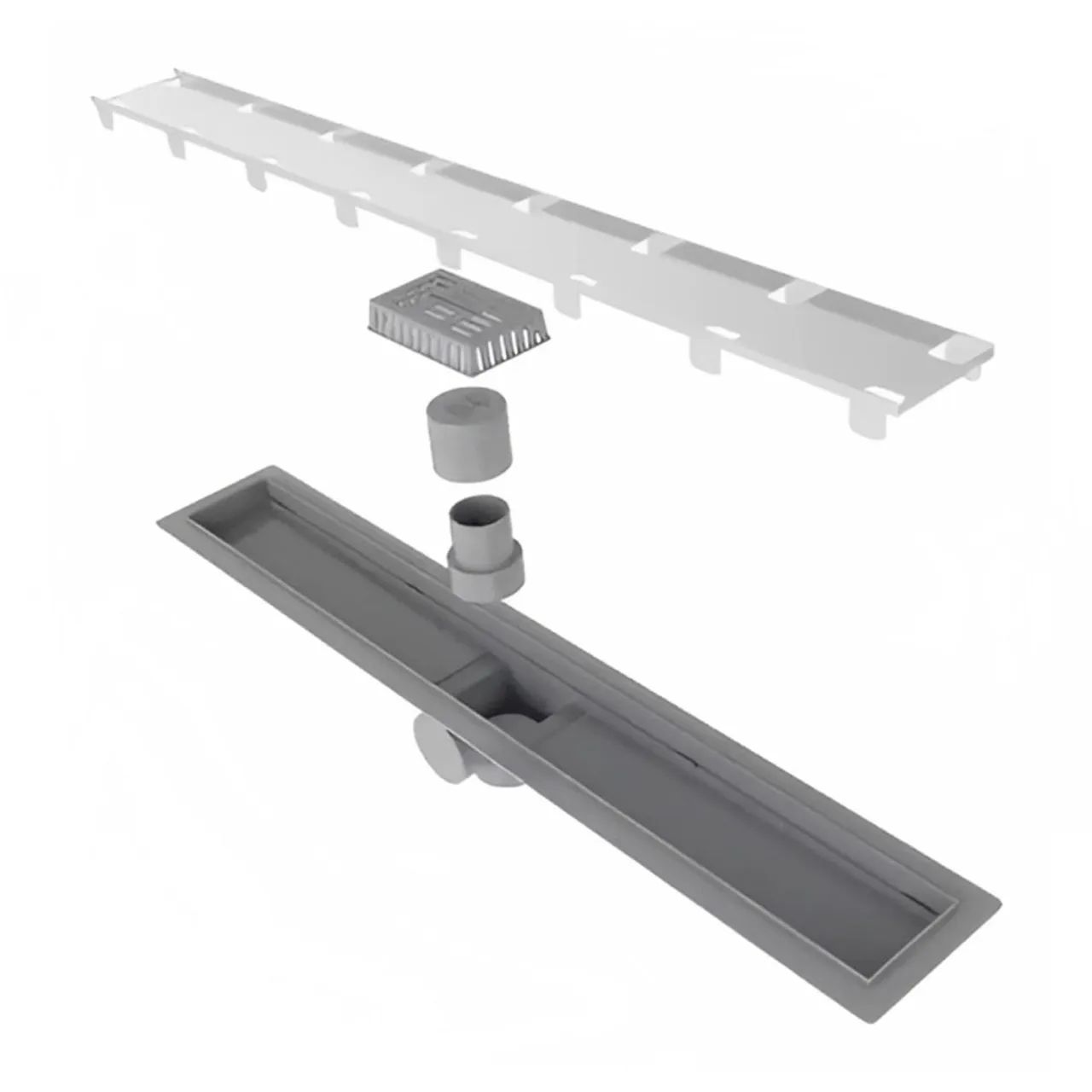 Ralo linear smart tampa oculta sifonado 70cm - elleve - Foto 2