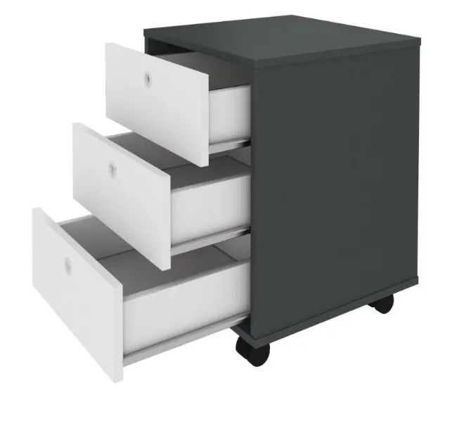 Gaveteiro New - Gaveteiro com 3 Gavetas - Gaveteiro Volante - Gaveteiro - Foto 4