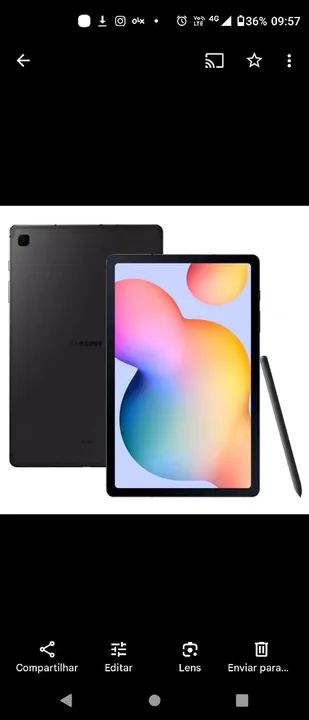 Tablet Samsung Galaxy Tab S6 Lite Novo