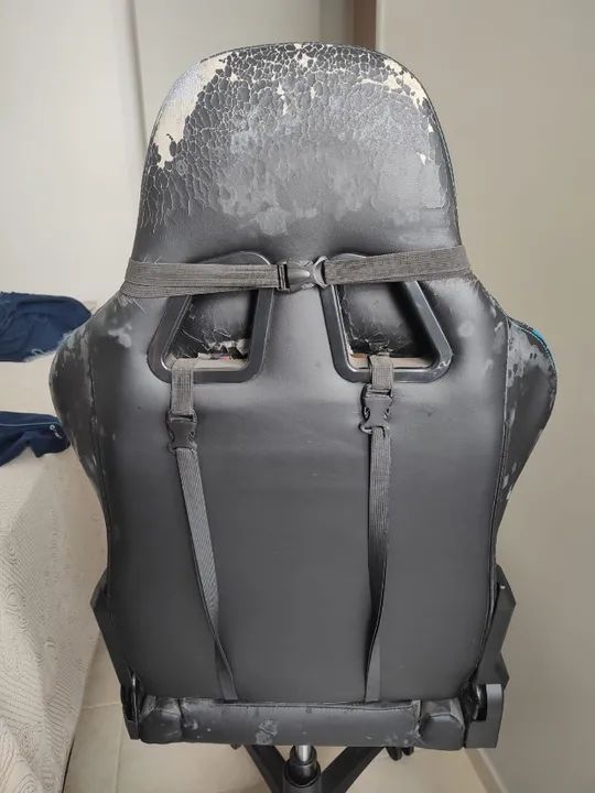 Cadeira Gamer usada Alpha Gamer - Estofado danificado - Foto 5