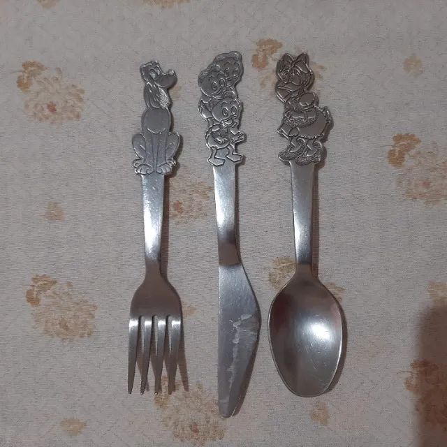 Kit de Talheres Eberle Walt Disney Inox Antigo Raridade Usado