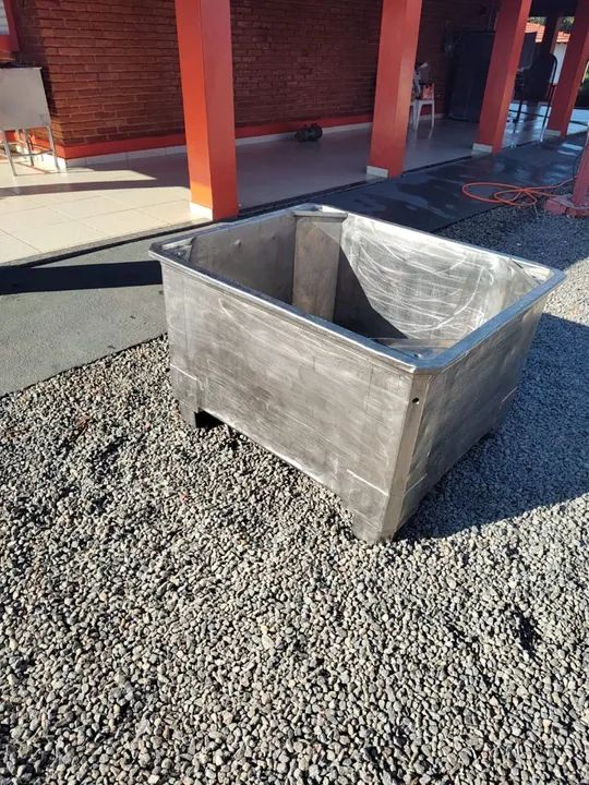 Tanque de aço inox industrial