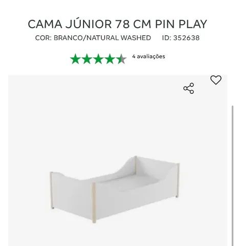 Cama casinha infantil Tok Stok com colchão  - Foto 3
