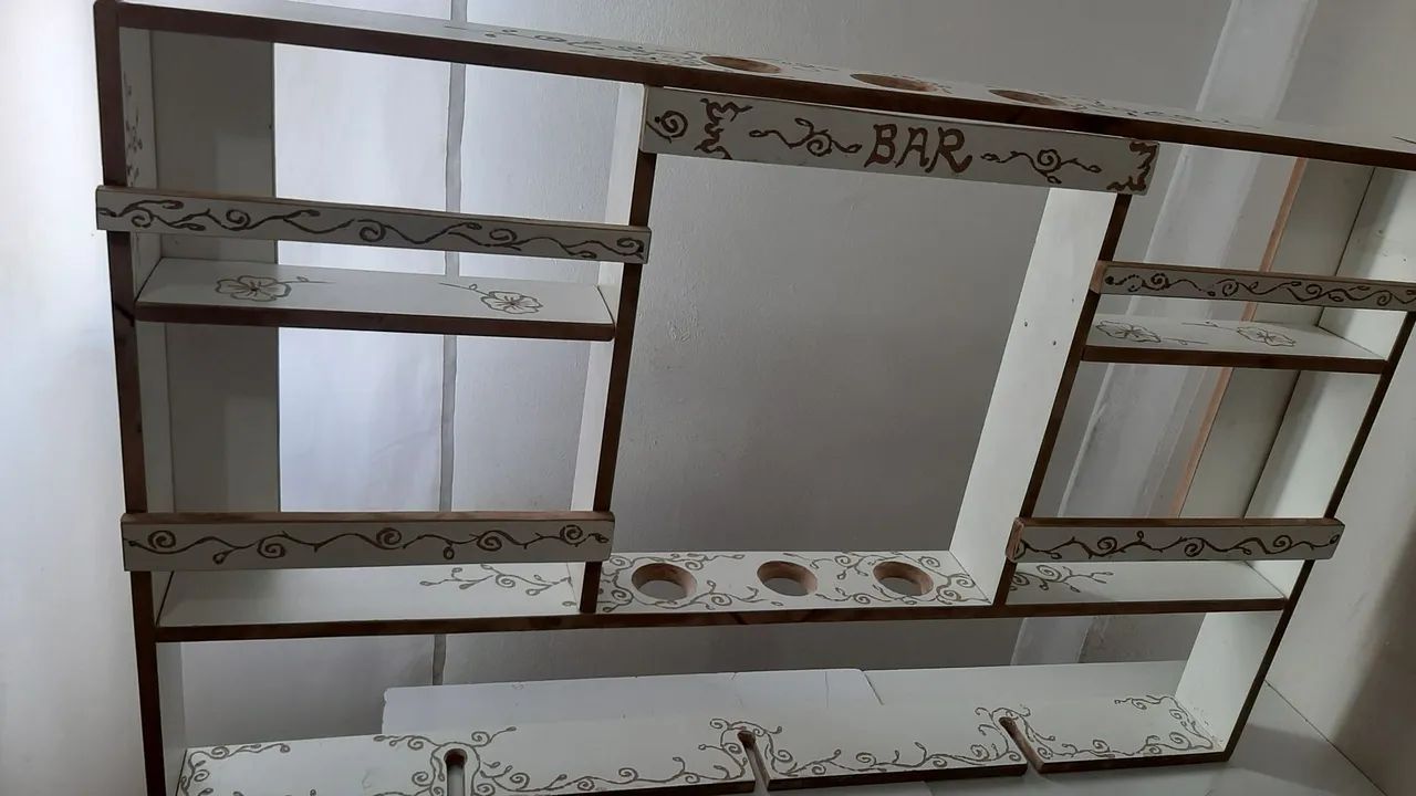 Barzinho de Parede Artesanal Branco Novo  - Foto 6
