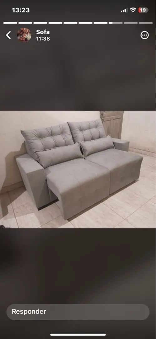 Sofá retrátil na promoção 