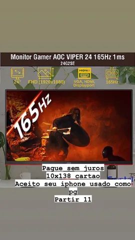 Monitor Gamer AOC VIPER 24 165Hz 