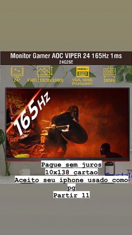 Monitor Gamer AOC VIPER 24 165Hz