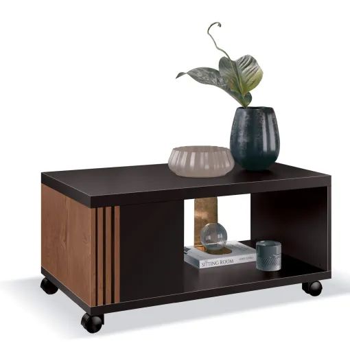 Mesa de Centro Pratica com Rodízios EDN