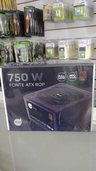 Fonte Gamer 750w 80 plus