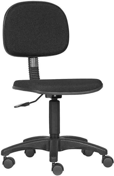 Cadeira secretaria giratória sem braço e regulagem de assento em até 5x sem juros 