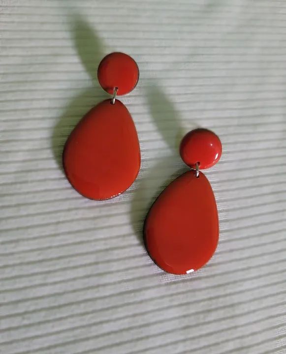 Brincos de MDF e Resina - Foto 3