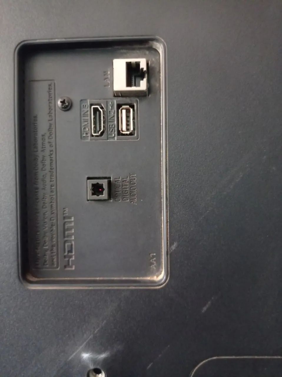 TV 50 polegadas LG com tela danificada - para retirada de peças - Foto 3