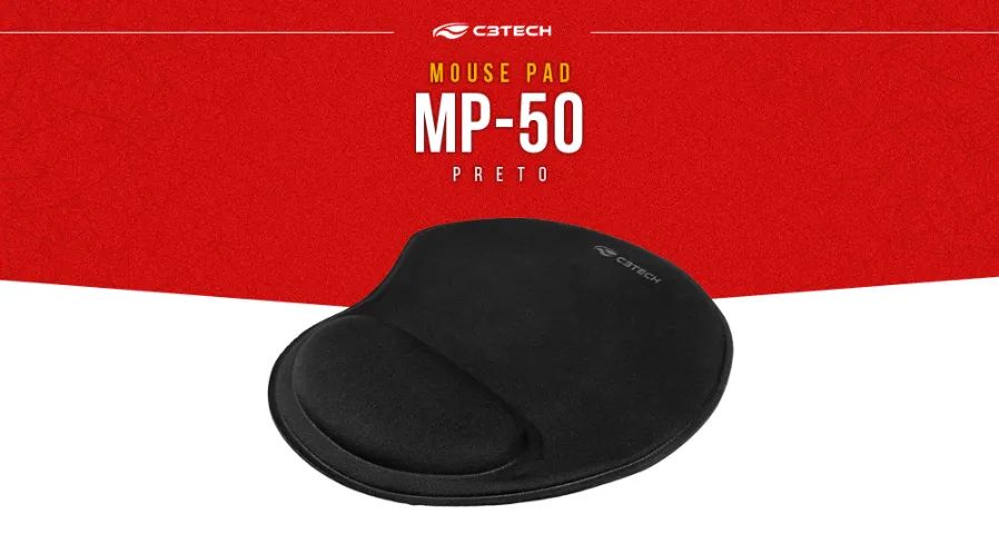 Mousepad Com Descanso de Punho C3Tech MP-50 24x21 Ergonômico - WZetta - Foto 3