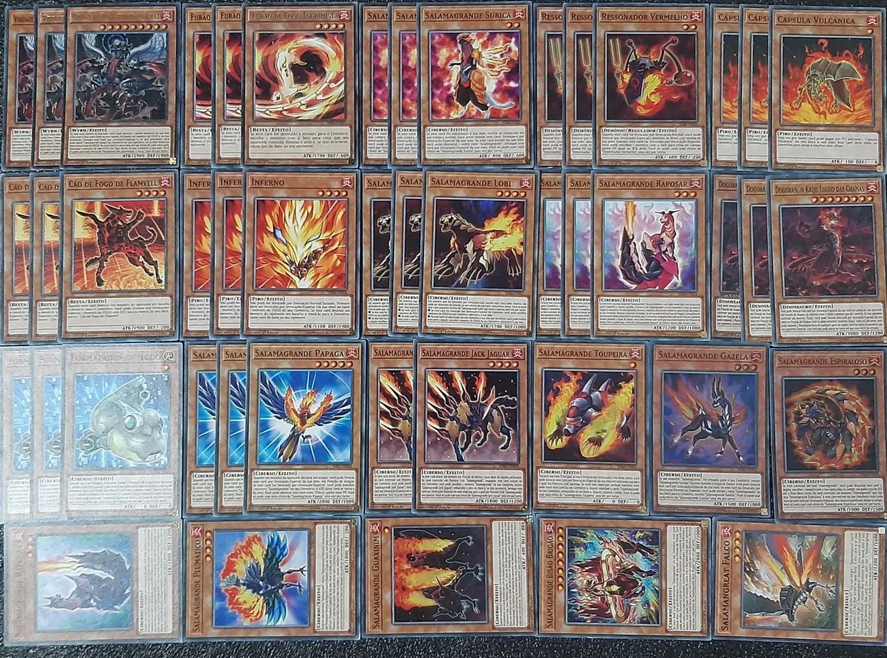 Deck estrutural queima almas cartas originais de yu-gi-oh