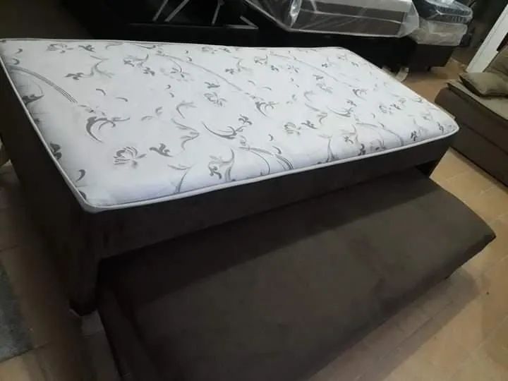 Cama box solteiro com colchão Acoplado e auxiliar bicama  - Foto 4