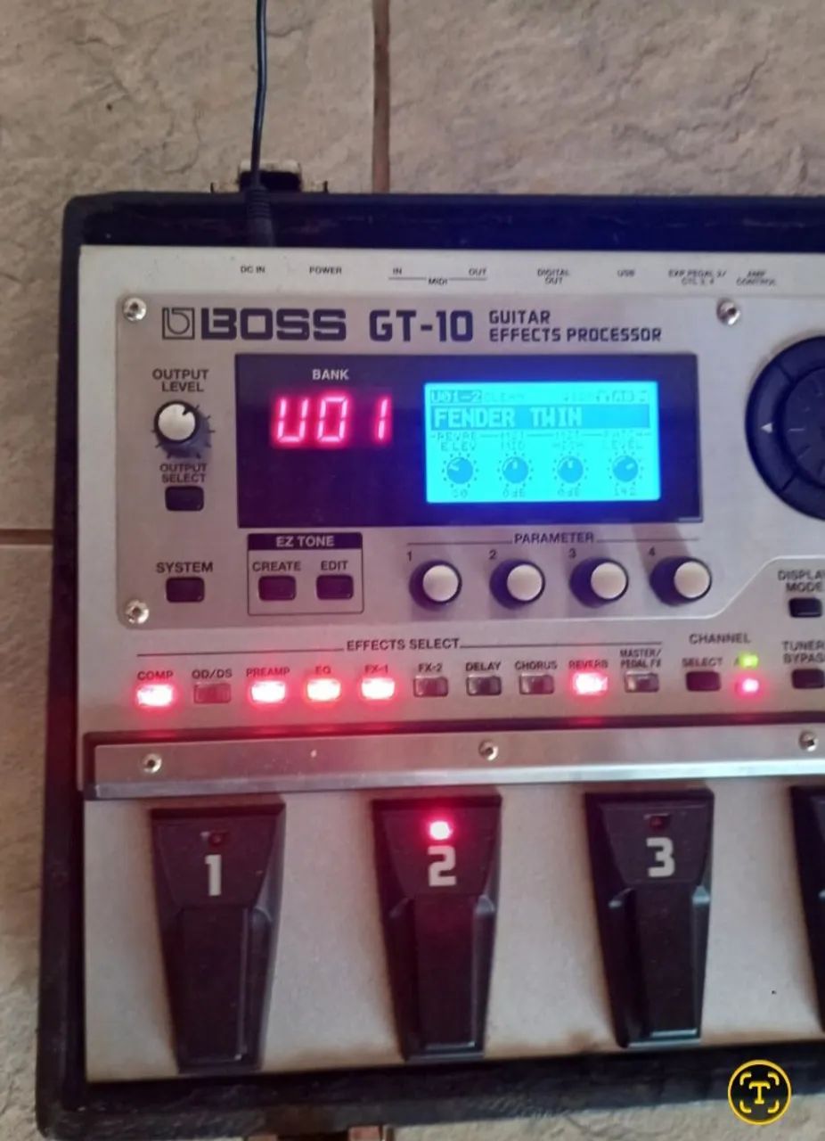 Pedaleira boss gt 10 - Instrumentos musicais - Parque Cuiabá