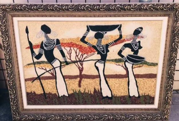 Quadro de Pedras semipreciosas 