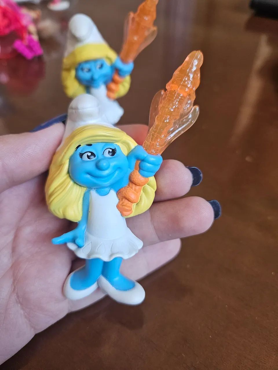 2 smurfette em miniatura  - Foto 4