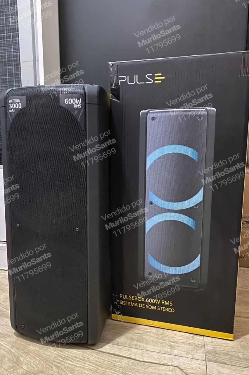 Caixa de Som Pulse Bluetooth 600W - Foto 6