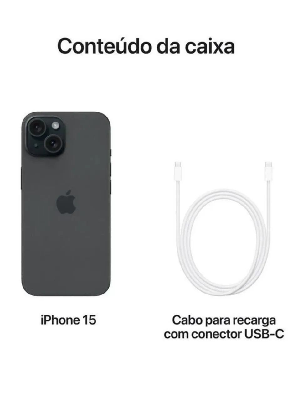 iPhone 15 Black - 128Gb - Celulares e Smartphones - Núcleo