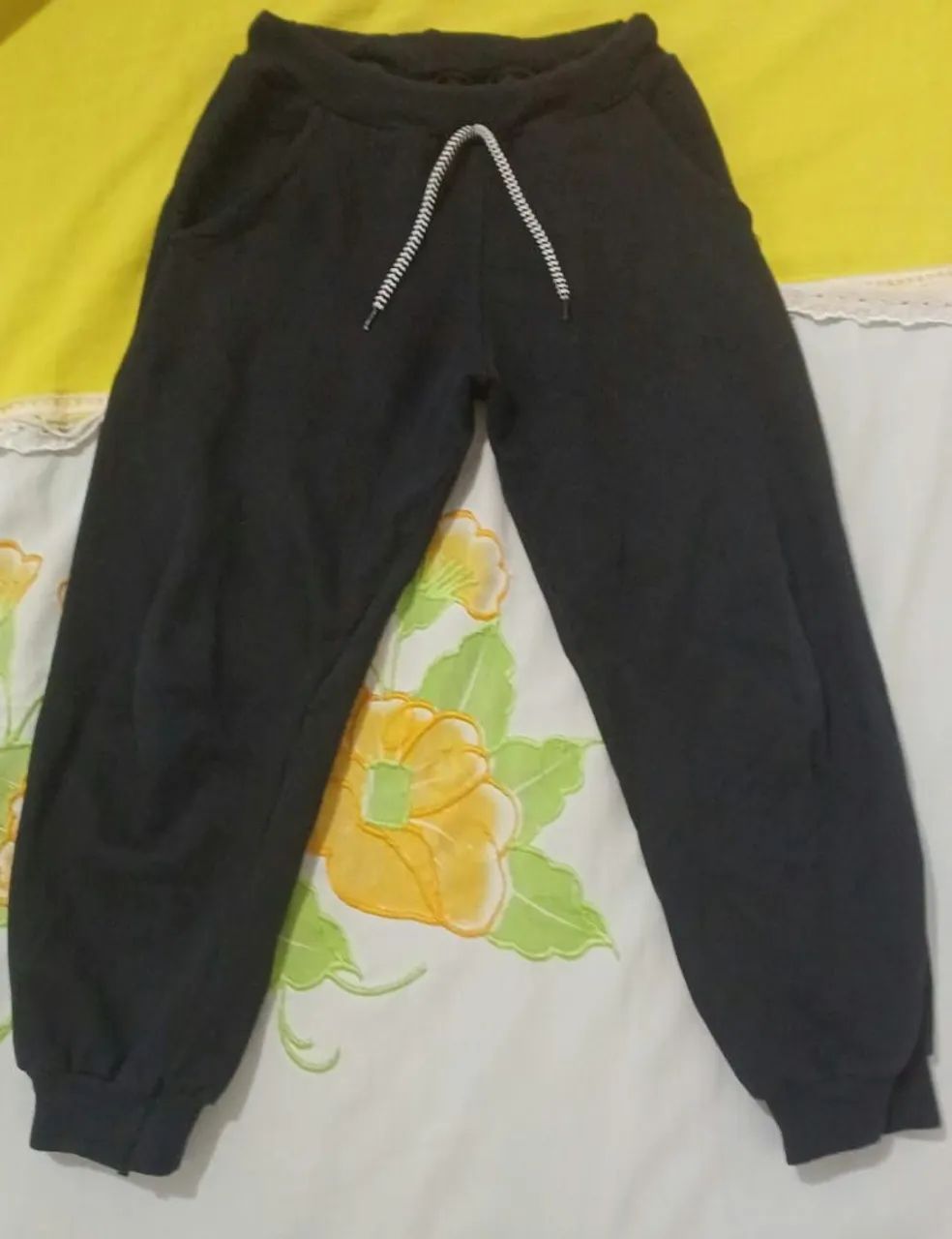 Calça Moletom Preta - Foto 2
