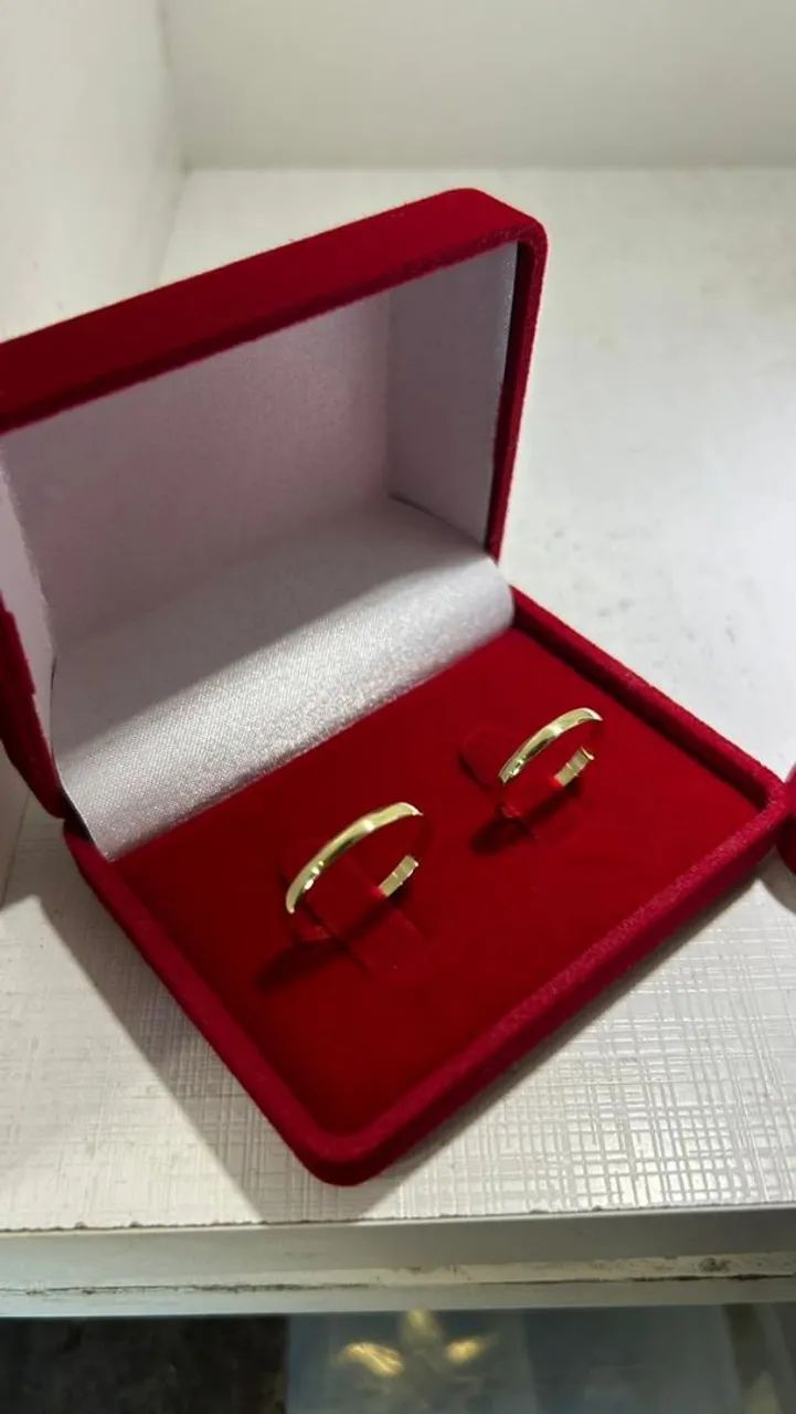 Confecção de alianças 18k 