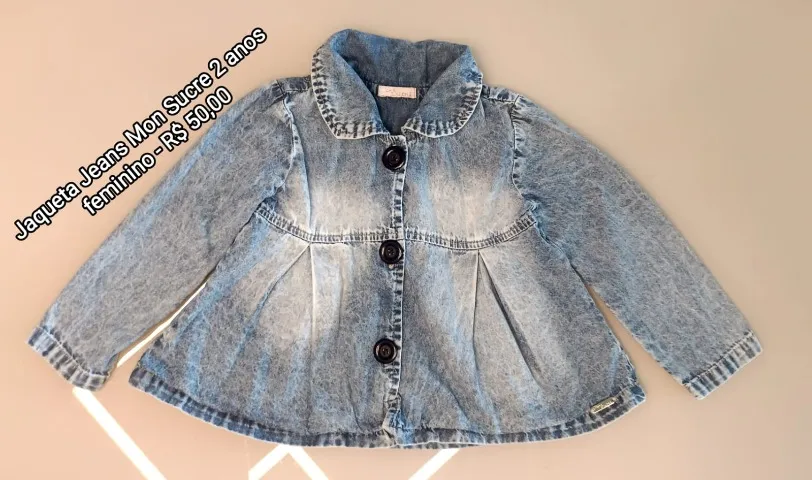 Jaqueta Jeans Mon Sucre 2 anos