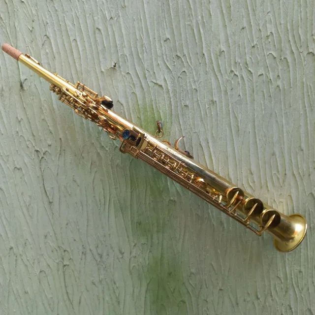 Sax Soprano sem marca Inteiriço NovissimoSaxofone Troco+$ 12x no cartão