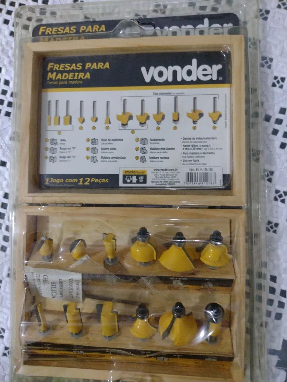 Jogo de Fresas para Madeira Vonder 12 Peças - Foto 2