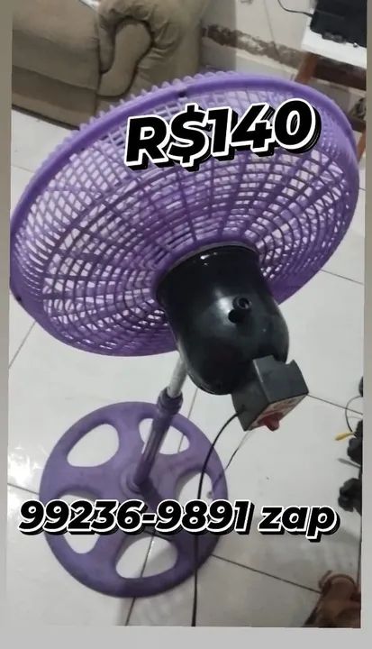 Ventilador de coluna turbo R$140  *zap - Foto 2