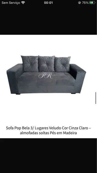 Sofá de 3 lugares apenas 500,00 