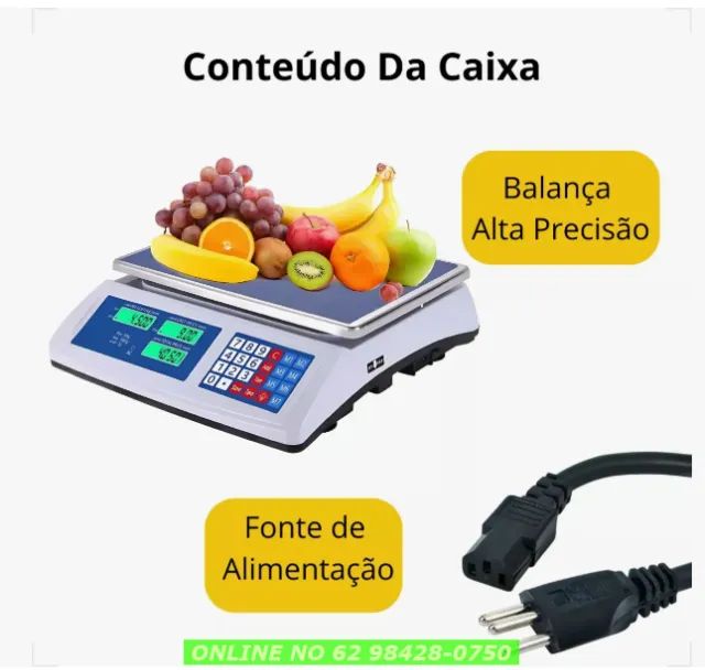 Balança Digital Eletrônica Alta Precisão 40kg Bivolt 110/220 - Foto 4