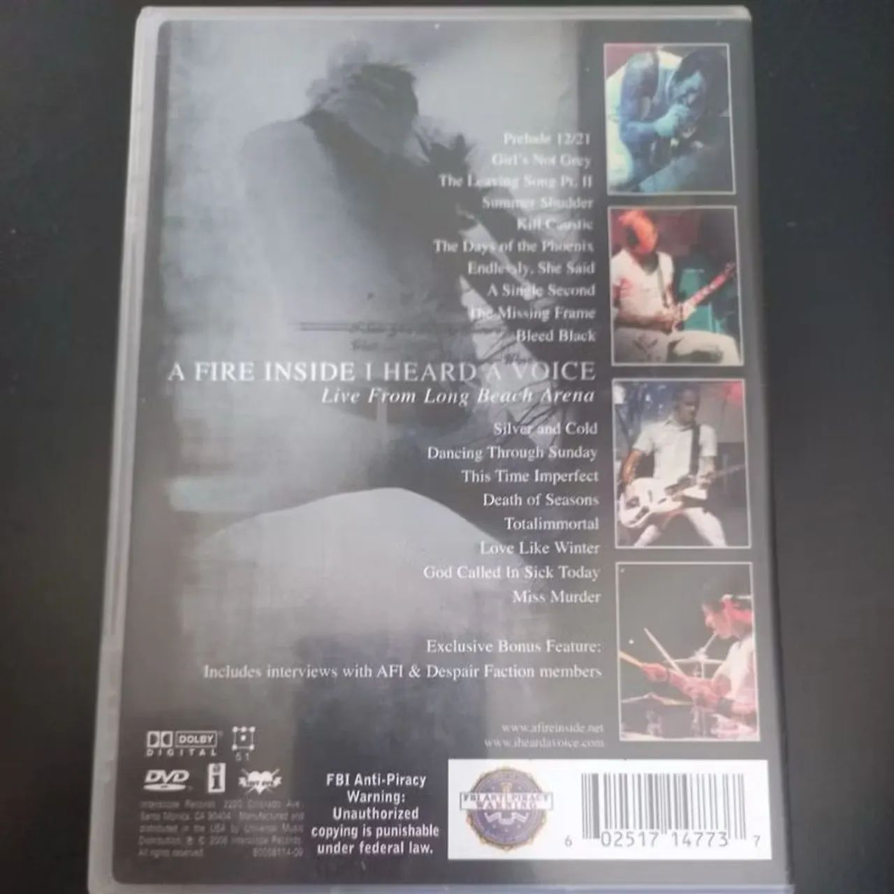 DVD AFI - I Heard A Voice - Foto 2