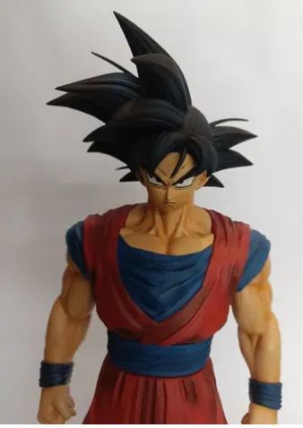 Estátua Goku Com Duas Cabeças Dragon Ball Impressão 3d - Foto 3