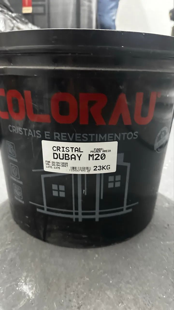 Cristal Dubai M20 23kg - Fundo Primer Areia (Colorau)