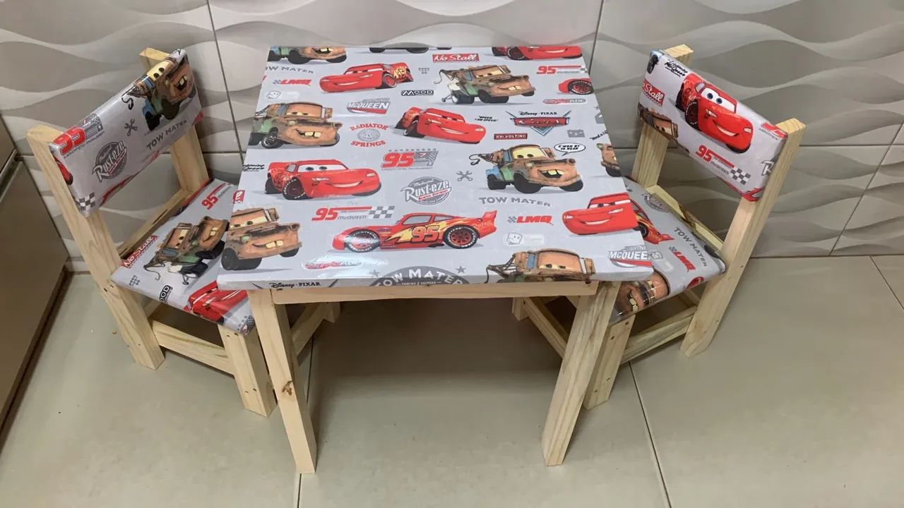 Jogo de mesa infantil carros  - Foto 3