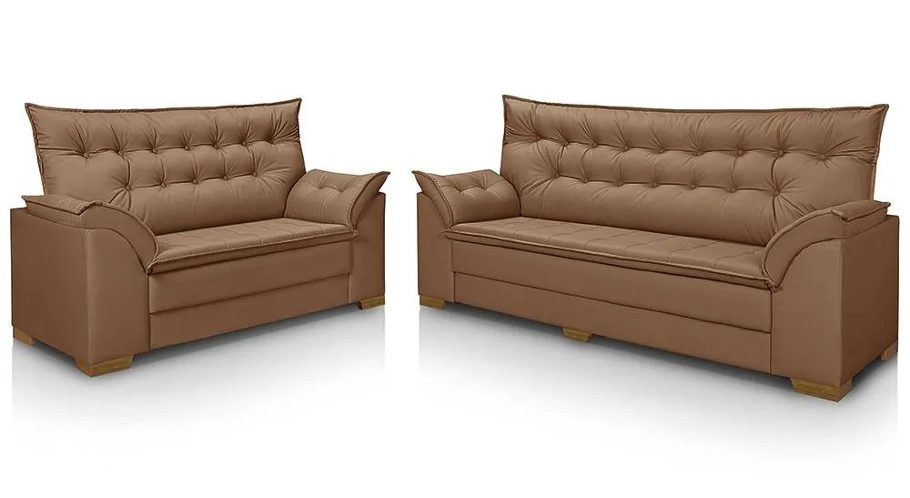 Conjunto de Sofás 2 e 3 Lugares - Novo