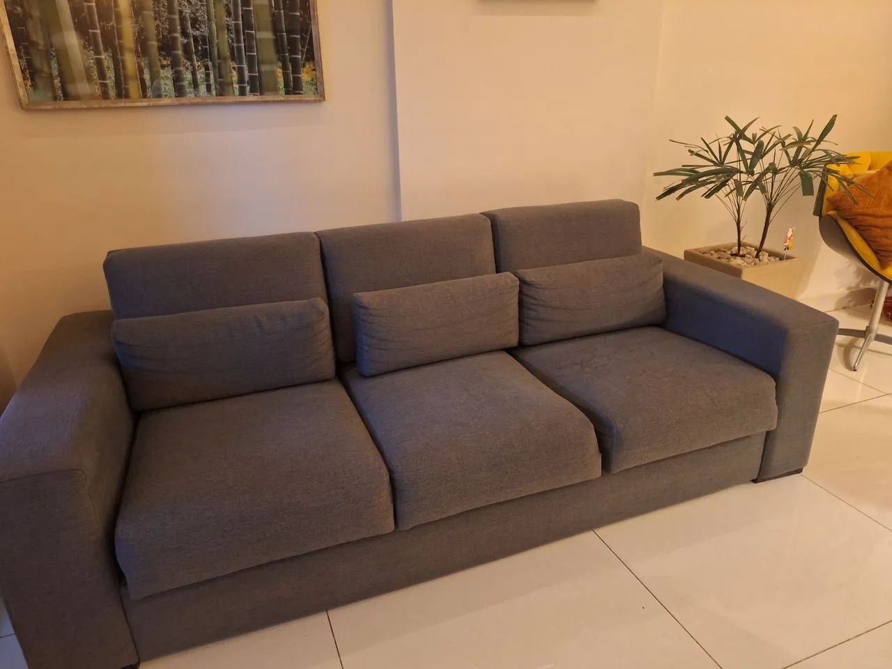 Sofá retrátil três lugares Padrão Líder  - Foto 4