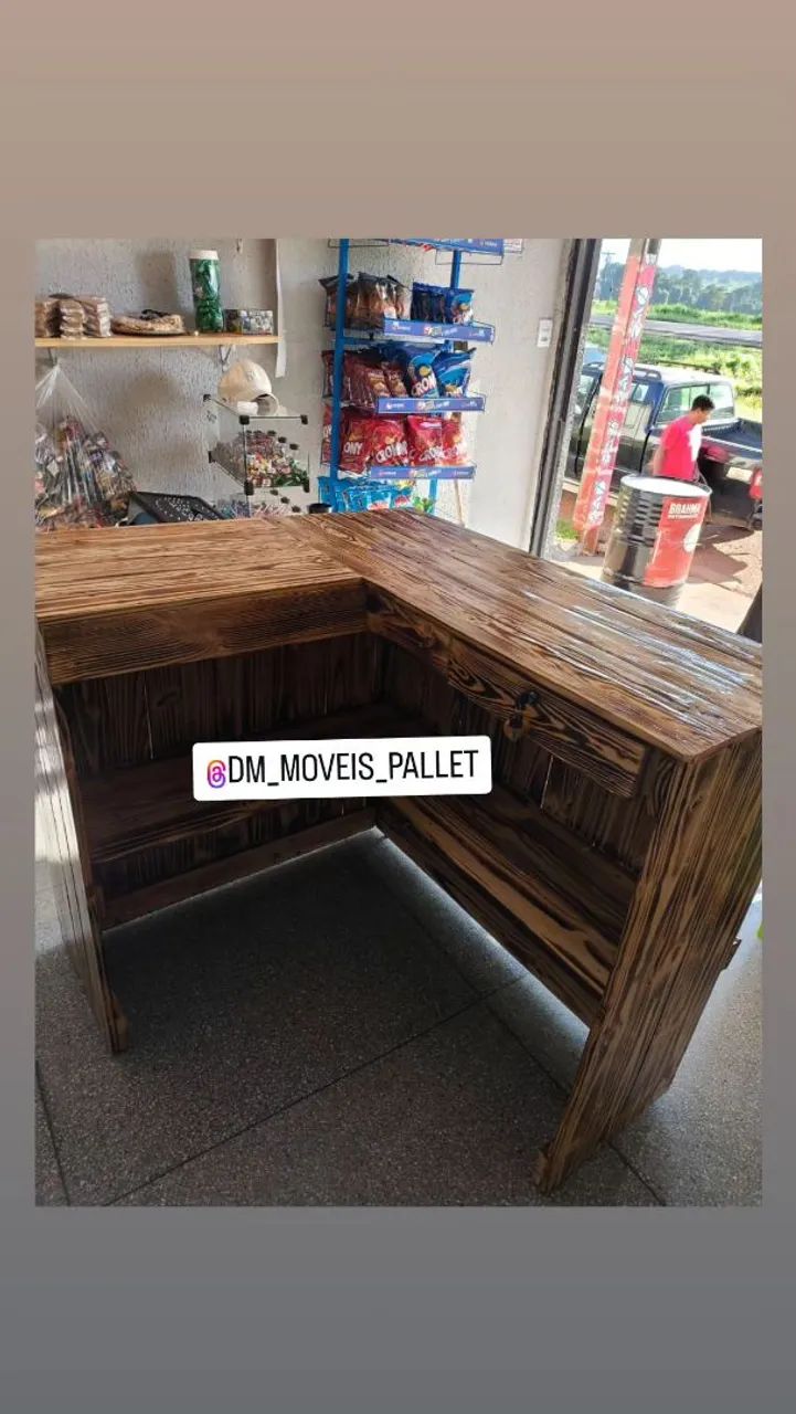 Balcão comercial pallet  - Foto 2
