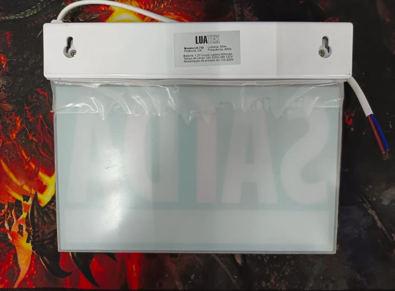 LUMINARIA AVISO SAIDA LK-739 - Foto 6