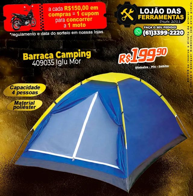 Barraca Camping 4 Pessoas 409035 Iglu Mor