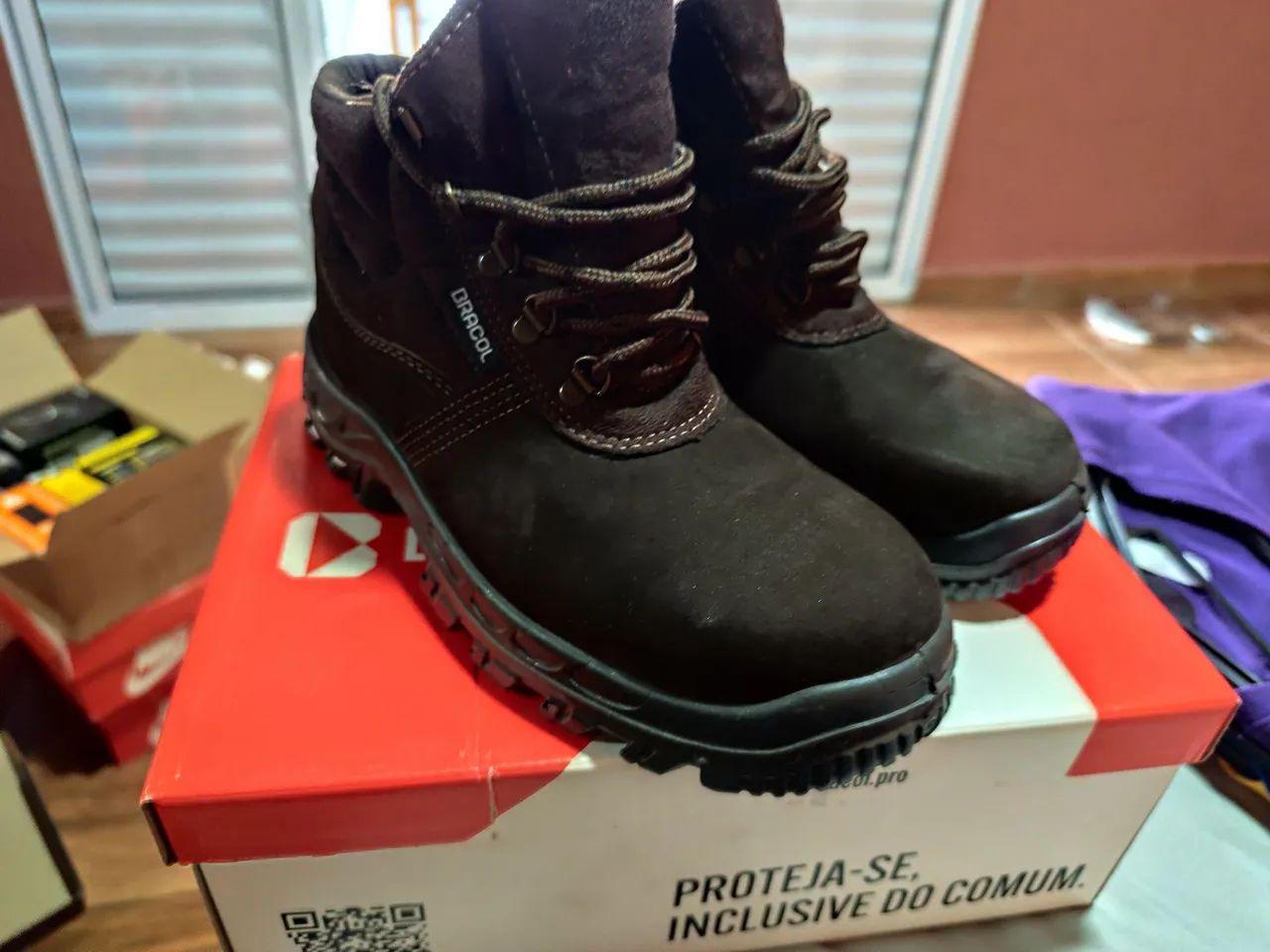 Bota de Segurança Bracol Marrom - Foto 2