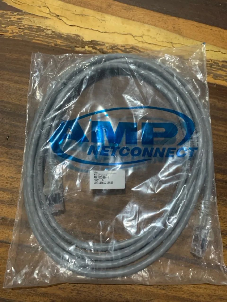 Cabo de Rede Patch Cord 2,5m AMP Cat5e - Novo - Foto 3