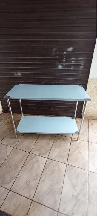Mesa de inox 1.50x60 completa ( 1.100 reais) pronta entrega  - Foto 3