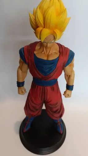 Estátua Goku Com Duas Cabeças Dragon Ball Impressão 3d - Foto 5