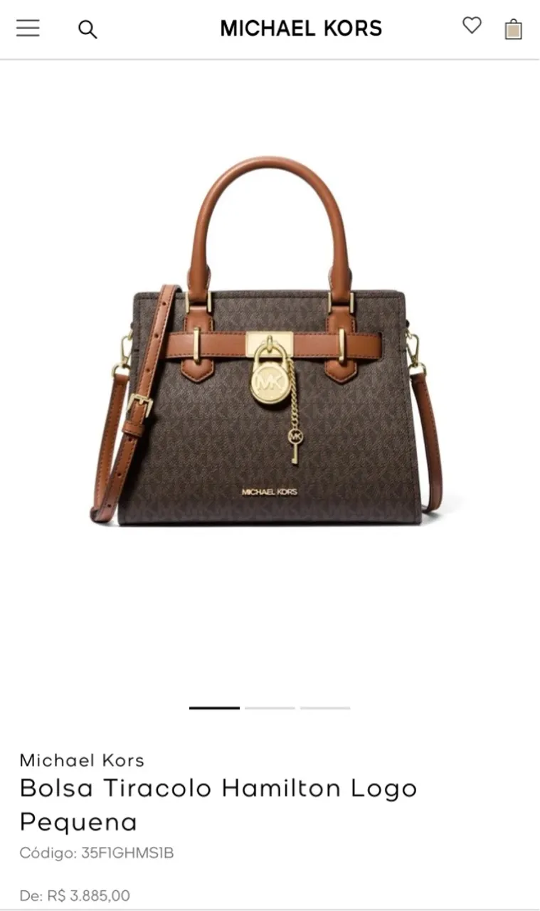 Bolsa Michael Kors Tiracolo Hamilton