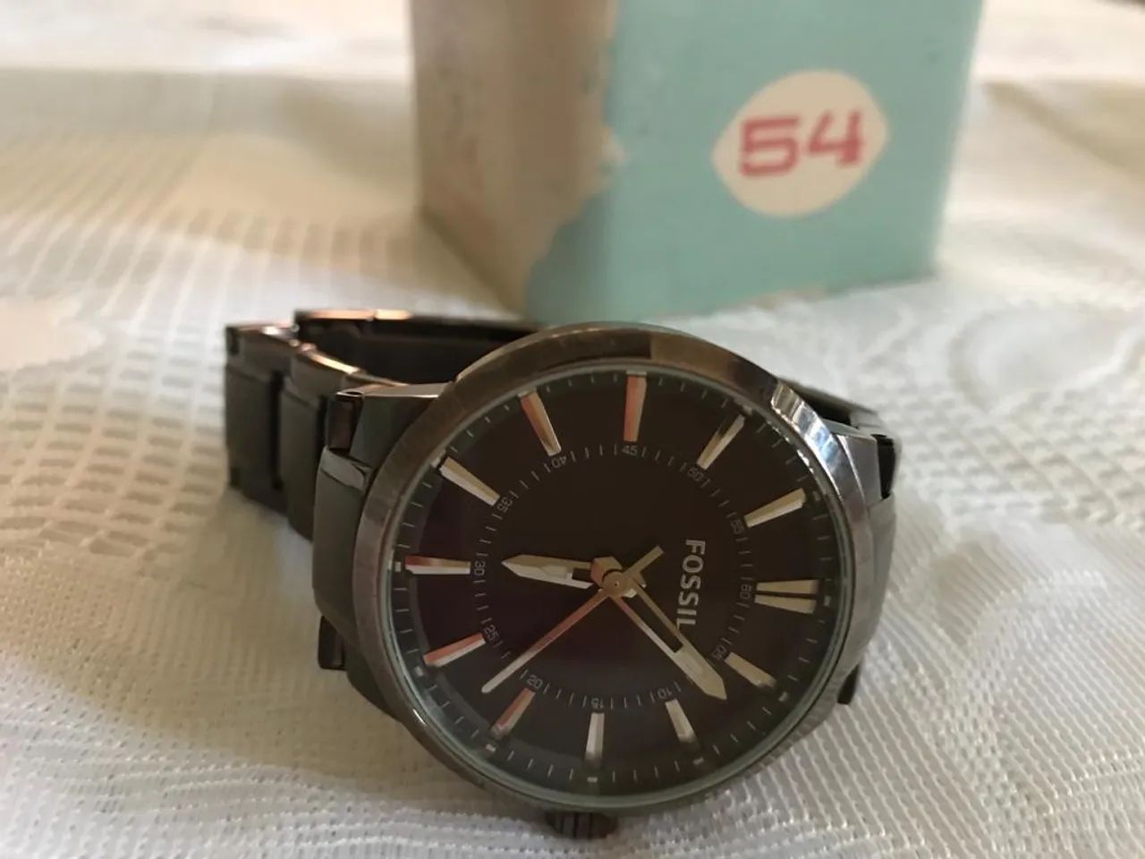 Relógio Masculino Fossil Analógico Marrom - ORIGINAL - Foto 4