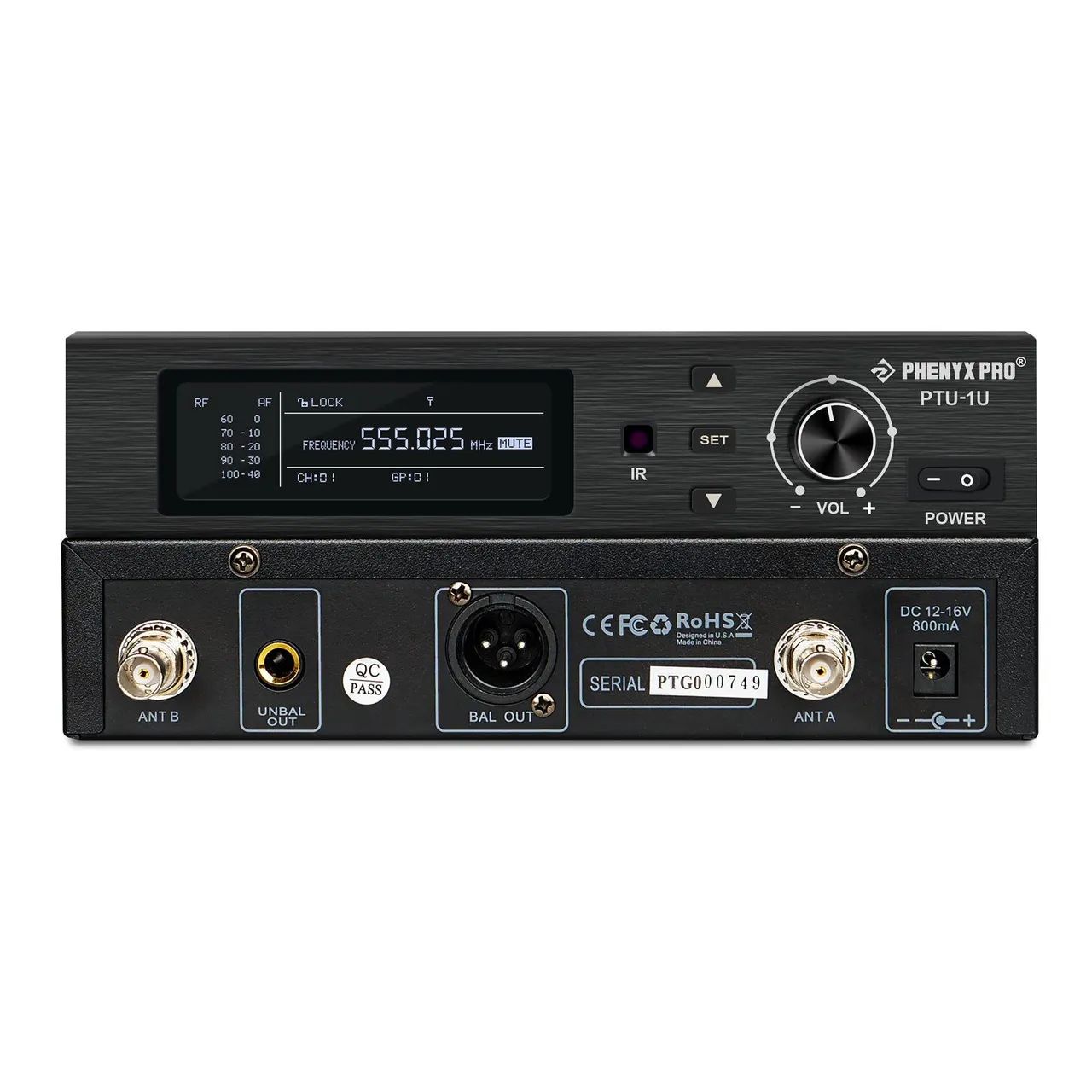 Sistema de Microfone Sem Fio, tecnologia True Diversity PTU-1U-1H - Foto 5